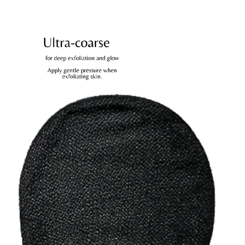 BfefBo Kessa Exfoliating Gloves, Black Grey, Ultra-coarse Hammam Mitt, Plant based Shower Skincare Accessory, Moroccan 2
