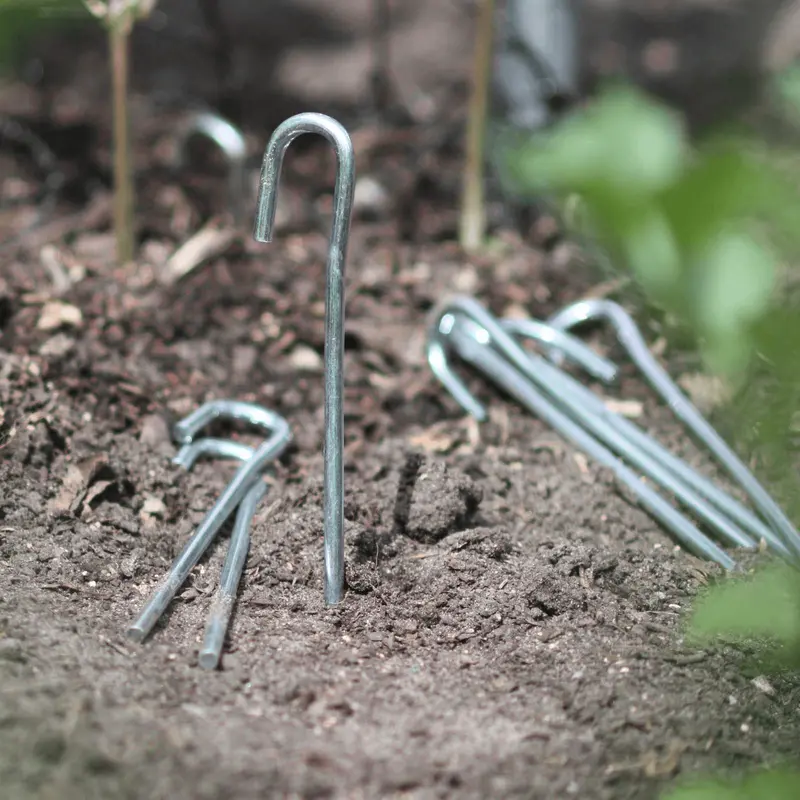 10 Pack Galvanised Steel Tent Ground Pegs 8