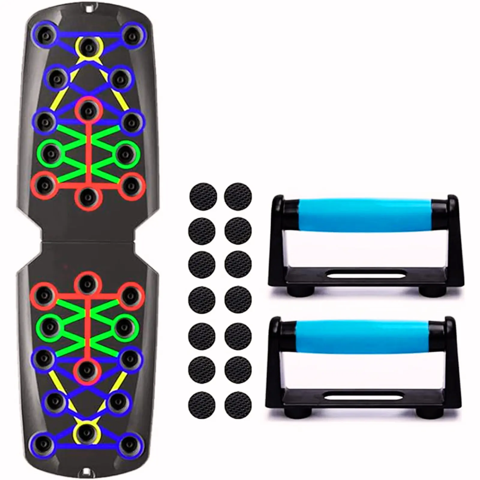 Foldable Push up Board, Summer Portable Push up Bar, Pushup Handles for Floor, Strength Training Exercise Equipment for Man & Women, Spring Fitness Equipment for Home Gym, Sports Accessories, Men Gifts, press up board press  up