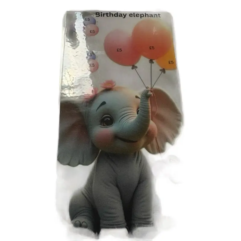 Birthday elephant savings tracker 2