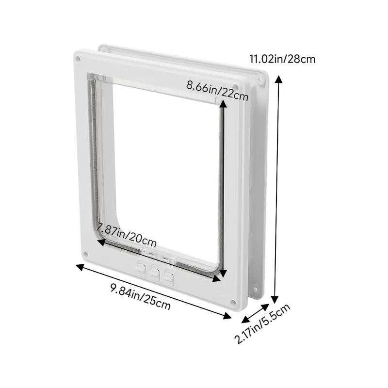 Pets Mood Pet Flap Door with 4-Way Lock for Cat Dog 7