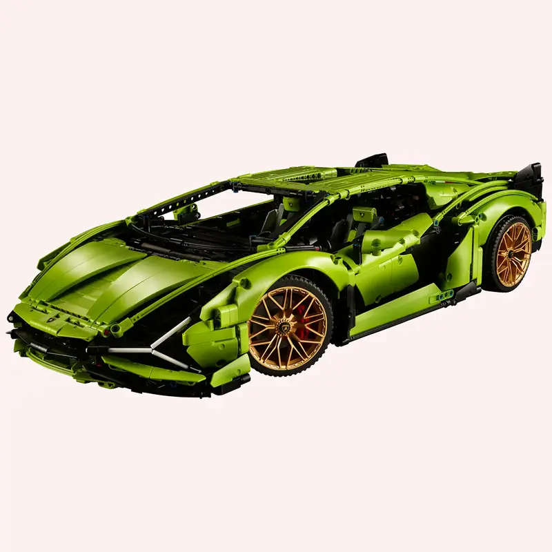 Compatible with LEGO 42115 Lamborghini Sián FKP 37 Race Car Model Building Kit, Advanced Replica, Exclusive Collectible Set, Gift for Kids, Boys & Girls 4