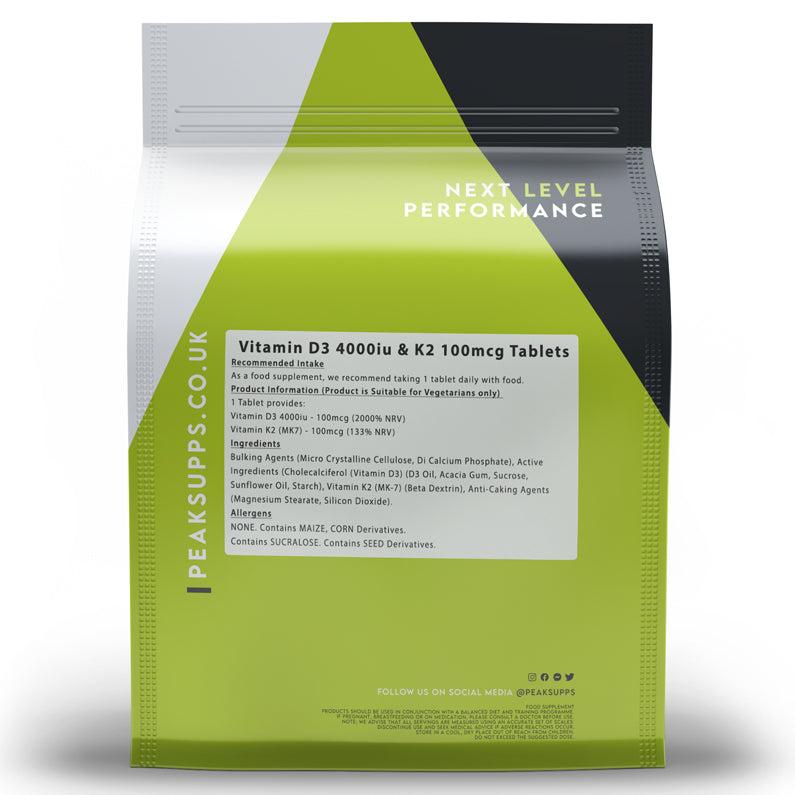Vitamin D3 4000iu & Vitamin K2 MK-7 100mcg Tablets 1