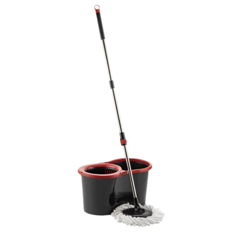 360° Magic Spin Dry Mop Bucket Set with 3 Microfiber Heads for Home Cleaning 5
