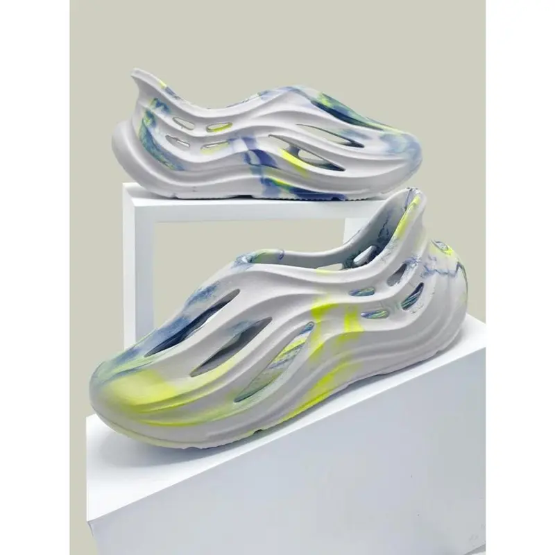 【2025】Men's Casual Colorblock Design Eva Clogs, Comfortable Casual Breathable Beach Slippers, Trendy All-match Clogs for Daily Summer Vacation Beach Wear 4
