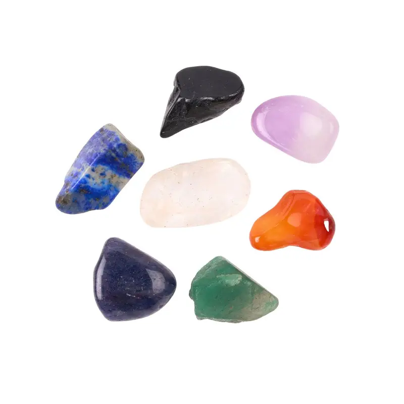 Crystal Chips Gemstone Tumblestone Mix Indian 4-15 mm 5