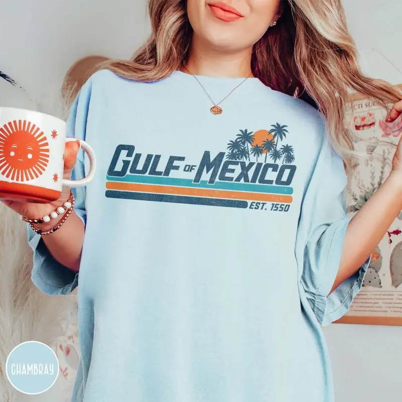 Gulf of Mexico Shirt, Gulf Coast Shirt, Texas Alabama Mississippi Florida Beach Crewneck, Gift for Mexico Lover/ 2