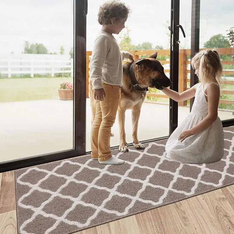 SHACOS Runner Rug for Entryway Indoor 50 x 150 cm, Non Slip Carpet Runner Rug Washable Kitchen Rug, Absorbent Runner Rug Anti-fouling Floor Mats for Dining Room Laundry Room Entryway 2