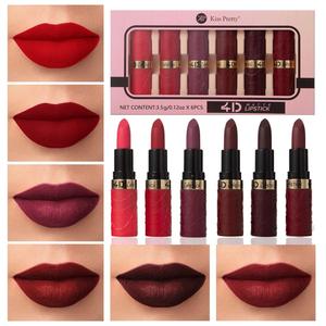 6 Pcs Matte Lipstick Set, Long Lasting Non Stick Cup, Smooth Non Drying Lip Gloss, 6 Colors for Office, Party, Daily Makeup