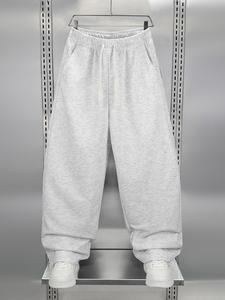 Men's Regular Fit Solid Color Sweatpants, Casual Comfy Jogger Pants for Daily Wear, Men's Trousers for All Seasons