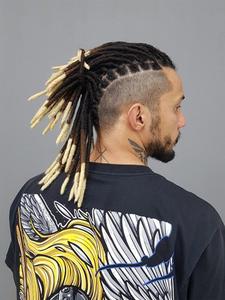 0.6cm Thickness Human Hair Dreadlock Extensions, Handmade Can Be Dyed & Bleached Soft Dreadlocks for Man/Women, Hair Extensions for Daily Use