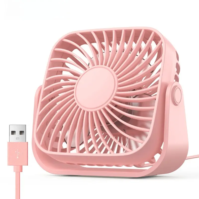 4Inch USB Mini Portable Fan for Camping,3 Speeds Quiet Desk Table Personal Fan,360°Adjustment Standing Fans for Room Home 6