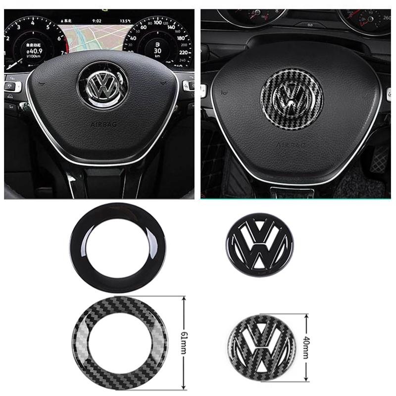 Product Introduction of Car Steering Wheel Emblem Sticker Interior Accessories For Volkswagen GTI Polo Golf Passat Scirocco Beetle Tiguan Magotan 1