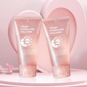 Collagen Overnight Wrapping Peel Off Facial Mask, Moisturizing Facial Mask, Hydrating Facial Mask, Face Mask for Women & Men, Beauty Care Products, Body Care, Moisture