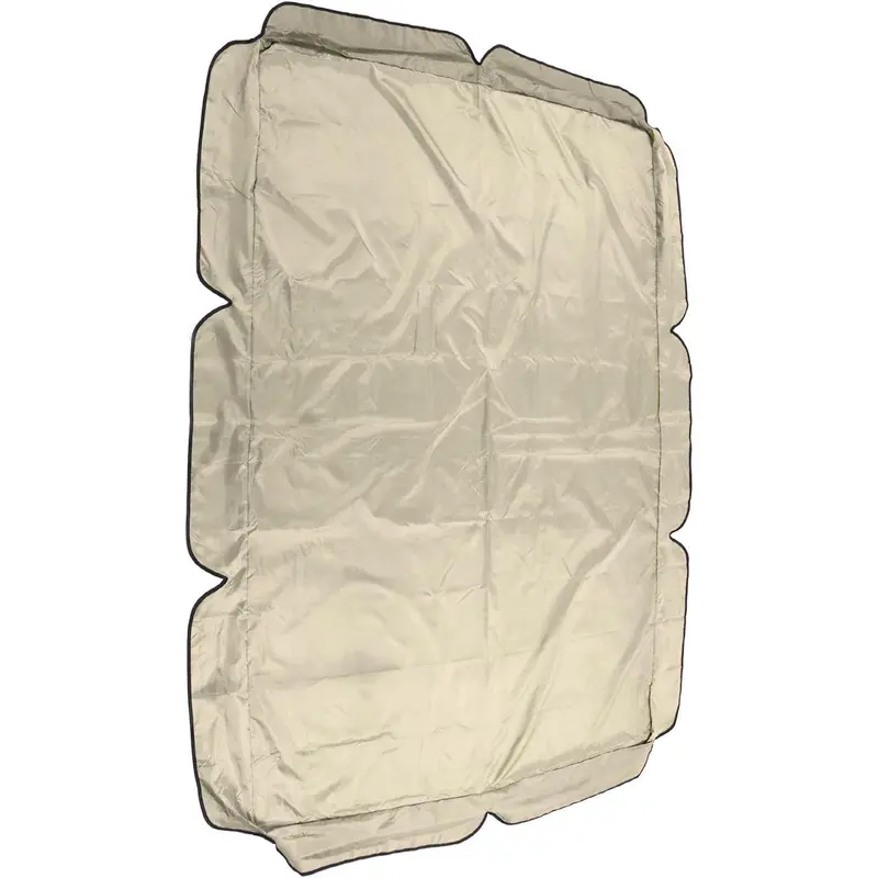 TITA-DONG Swing Canopy Replacement Cover, 600D Silver Coated Oxford Fabric Replacement Canopy Top Cover, Waterproof Replacement Canopy for Patio Yard Seat(Beige) 6