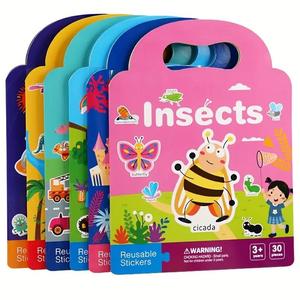 Reusable Sticker Book, 1/6 Counts Waterproof Double-sided Design Sticker Book, Educational Toy for Kids, Perfect for Gifts #TOP PICKS
