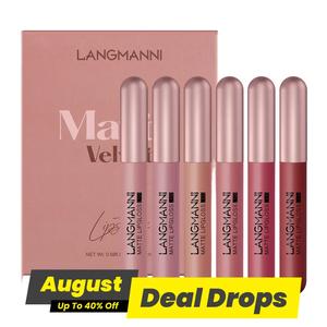 Long Lasting Moisturizing Matte Lipstick Set, Lip Makeup Kit for Gifts, 6 Counts/set Hydrating Easy Coloring Lip Stick for All Occasions Lip Makeup, Girls and Women Lip Care Accessories, Cosmetic, Lipgloss