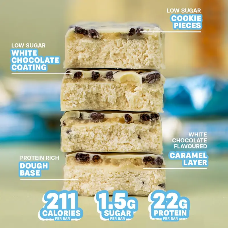 Grenade High Protein, Low Sugar Bar - White Chocolate Cookie, 12 x 60 g 2