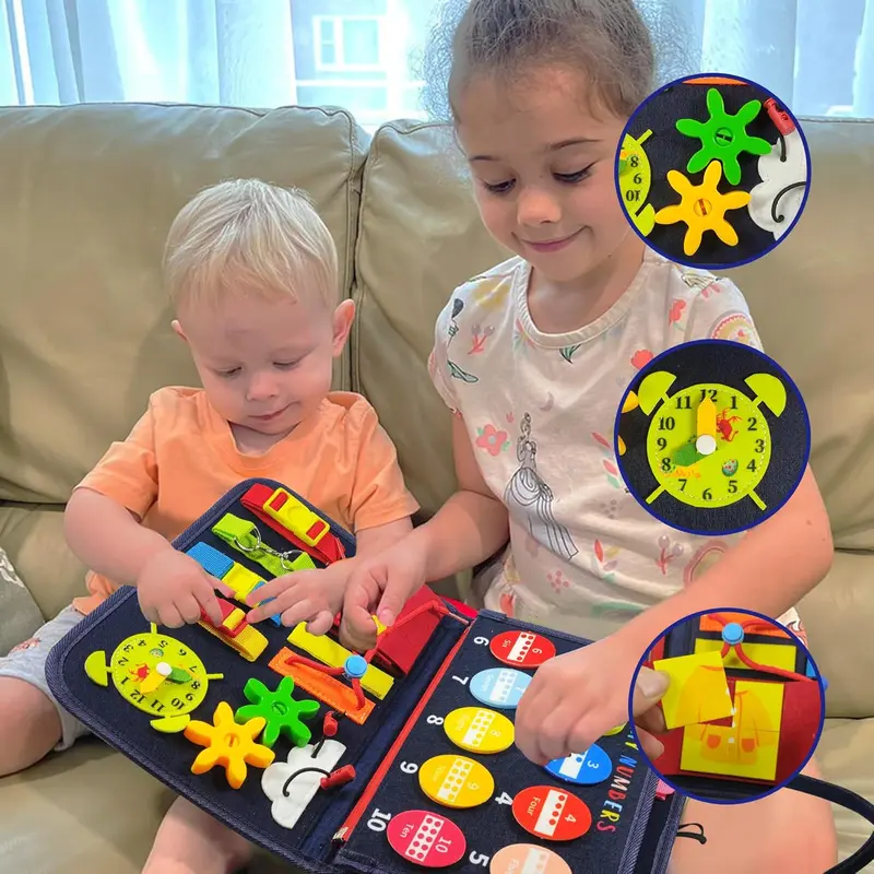 Busy Book for Toddlers 1-4 Years, Preschool Learning - Educational Toy for Kids 1