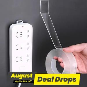 Transparent Heavy Duty Double Sided Tape, 1/2/3/5m Multifunctional Self-adhesive Tape, Washable Self Adhesive Seal Tape for Office, Car, Living Room, Bathroom, School, Office Stationery & Supplies