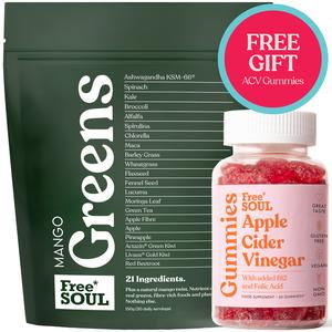 Greens & Apple Cider Vinegar Gummies bundle by Free Soul