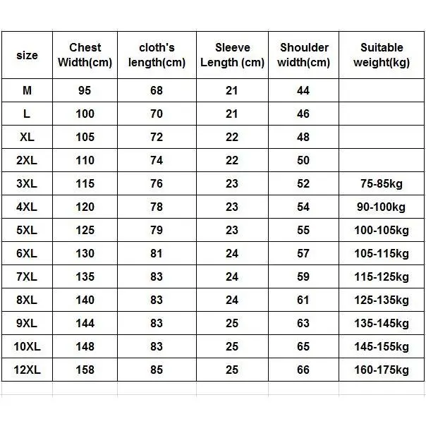 Summer Men's Short-sleeved 10XL 9XL 12XL Round Neck Half-sleeved Clothes Large Size T-shirt Cotton Solid Color Tops Oversized 7