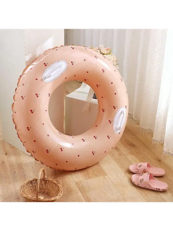 1pc Cherry-Shaped Inflatable Swim Ring – Fun PVC Pool Float for Adults & Teens, Ideal for Beach, Outdoor Water Play & Summer Swimming 4