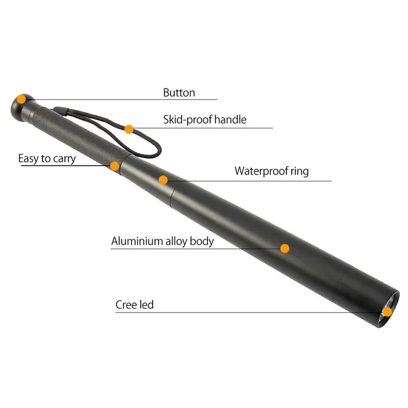 31cm LED Baseball Bat Light  3-in-1 Safety Flashlight! 3 Modes, Super Bright, Emergency & Camping MUST-HAVE! 4