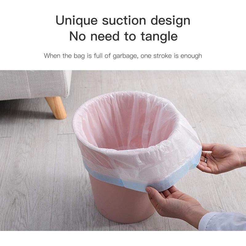 3 Rolls 15L Bin Bags Bin Liners Drawstring Rubbish Bags , Small Bin Bags Degradable Trash Bags Unscented Indoor Garbage Bags for Bedroom Kitchen Office (45x50cm, 15L) Cleaning 4