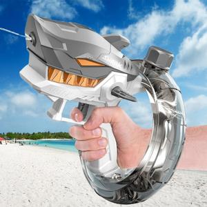 Shark Design Electric Water Spraying Bracelet, Large Capacity Automatic Continuous Firing Beach & Pool Toy, Outdoor Water Toy for Kids