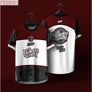 2025 New Retro Collar Jersey Microfiber Jersey Free Customized Name and Number New Fashion Short-sleeved Jersey Sportswear T-shirt Unisex