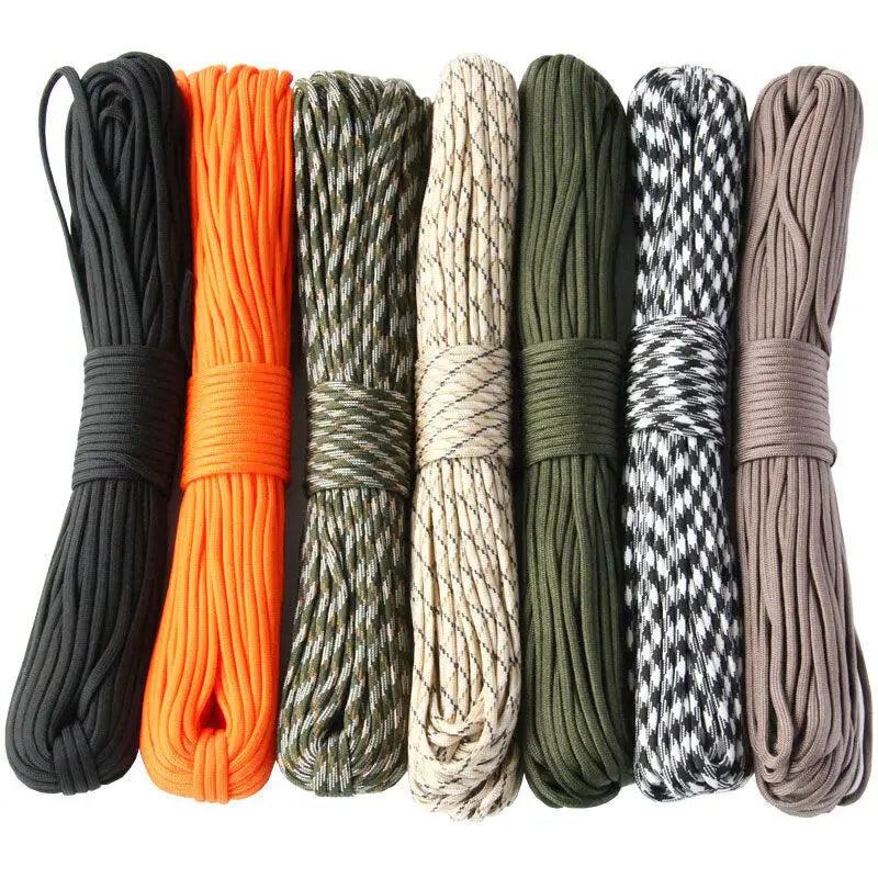 Durable 7-Core Paracord Rope – 5M/15M/30M, Multi-Color, Ideal for Outdoor Survival & Camping 0