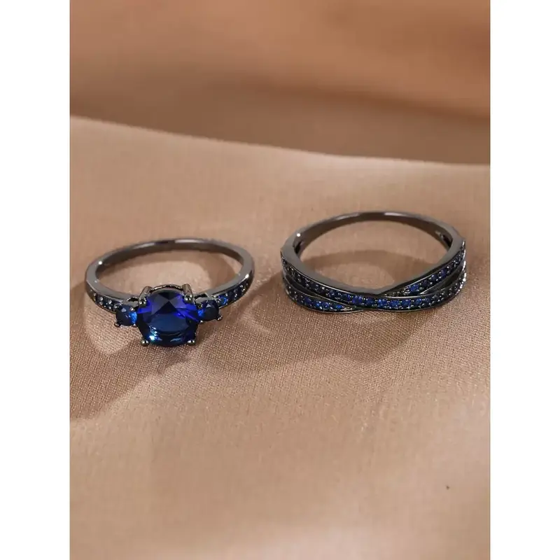 2pcs Ring Set – Elegant Inspired Women’s Fashion Jewelry 8
