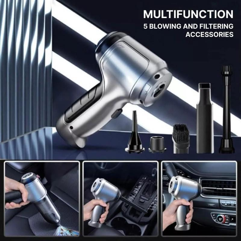 95000pa Powerful Car Vacuum Cleaner Wet/Dry Cordless Strong Suction Handheld 120W 6 Accessories 5
