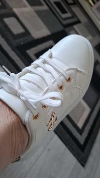 Product Review of Women's Fashionable Lace Up Sneakers, Casual Comfortable Sports Shoes for Daily Wear, Female All-match Round Toe Shoes for Spring & Fall from l**y 0