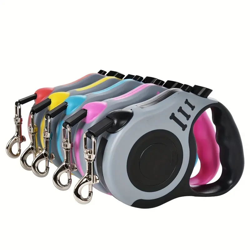 Durable Double Switch Retractable Pet Leash For Dogs - Easy Control And Comfortable Grip 3