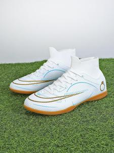 Men's High Top Futsal Shoes, Non-slip Football Training Shoes, Sports Shoes for Men Indoor Training, Soccer Cleats