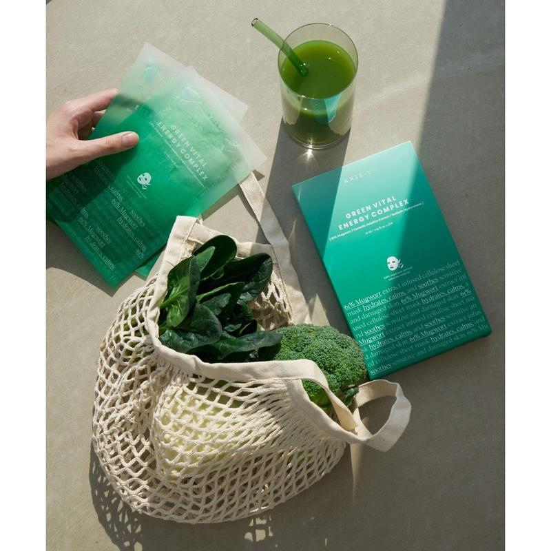 AXIS-Y 61% Mugwort Green Vital Energy Complex Sheet Mask 5