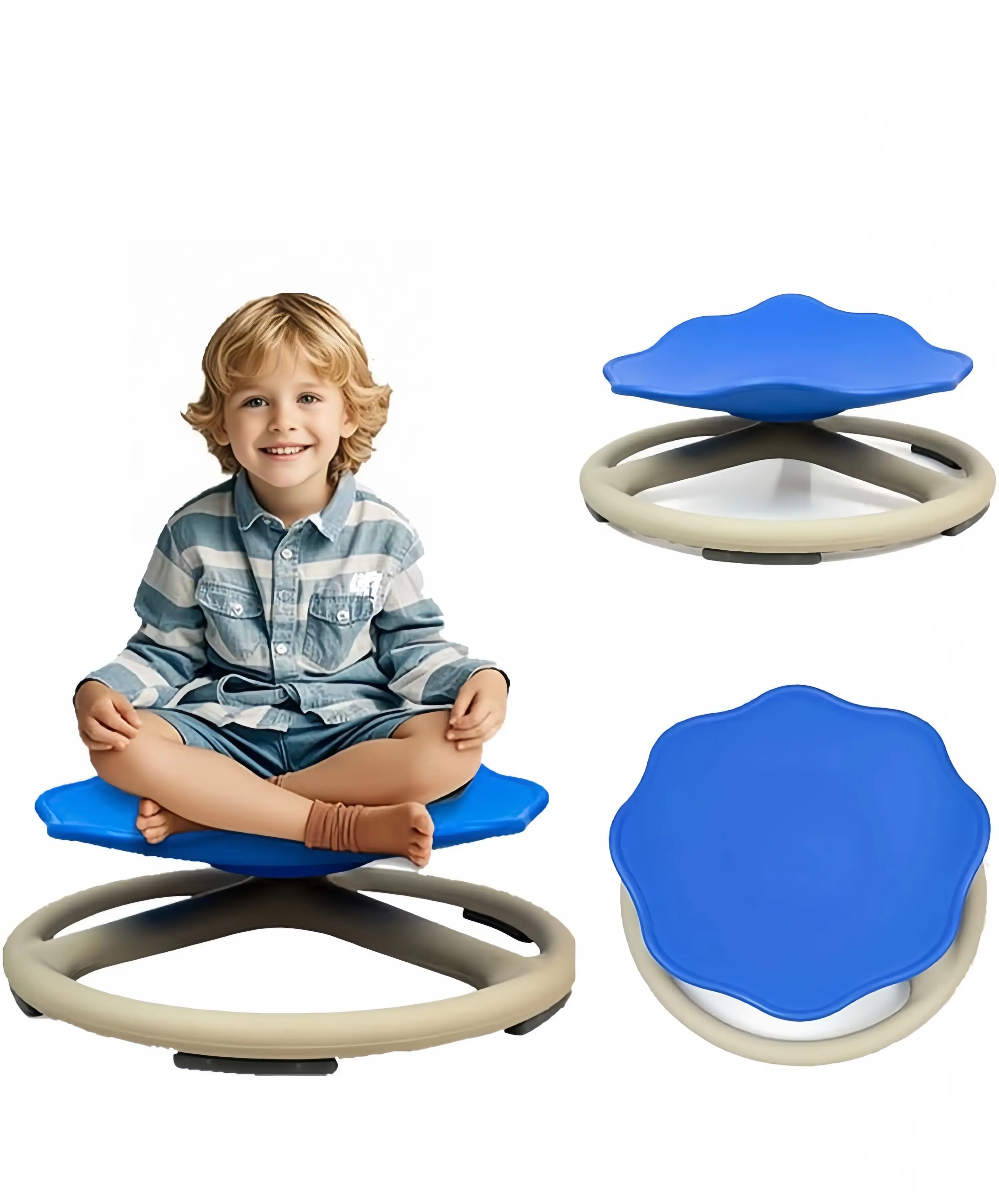 UK SELLER Sensory Swivel Chair for Children,Sensory Swivel Chair for Autistic Children,Sensory Chair,Training Body Coordination Swivel Chair Toys,Metal base non-slip indoor/outdoor activity swivel chair toys，autism stimming toys，sensory autism toy，