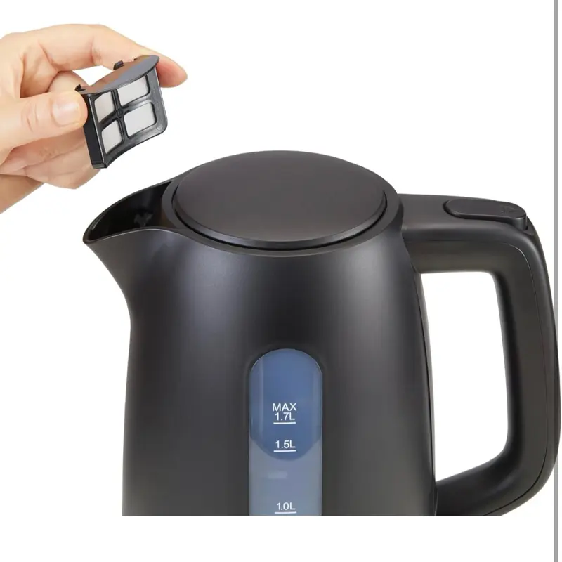 Amazon Basics Electric Kettle 1.7L, 3000 W, BPA-Free with 360° Base, Auto... 5