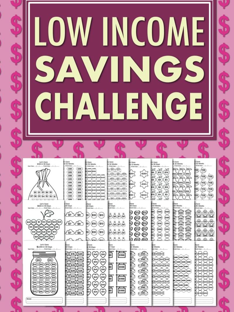Product Introduction of Low Income Savings Challenge Book: Simple Money Savings Challenges Tracker for Women, Easy Way to Save Money $100, $150, $200, $250, $300, $400, $500, $1000, $1500, $3000, $5000, $10000… Paperback 7
