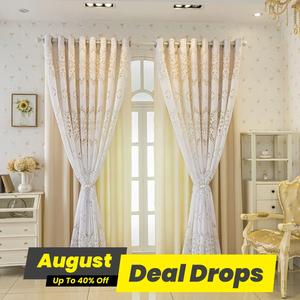 Double-layer Jacquard Curtain, 2 Counts Modern Window Curtain, Window Drapes Decor for Living Room Bedroom Home Room Decor, Home Decoration Curtain, Bedroom Decor Ideas, Cute Bedroom Curtain Blinds Decor, Tassel Decor Curtain