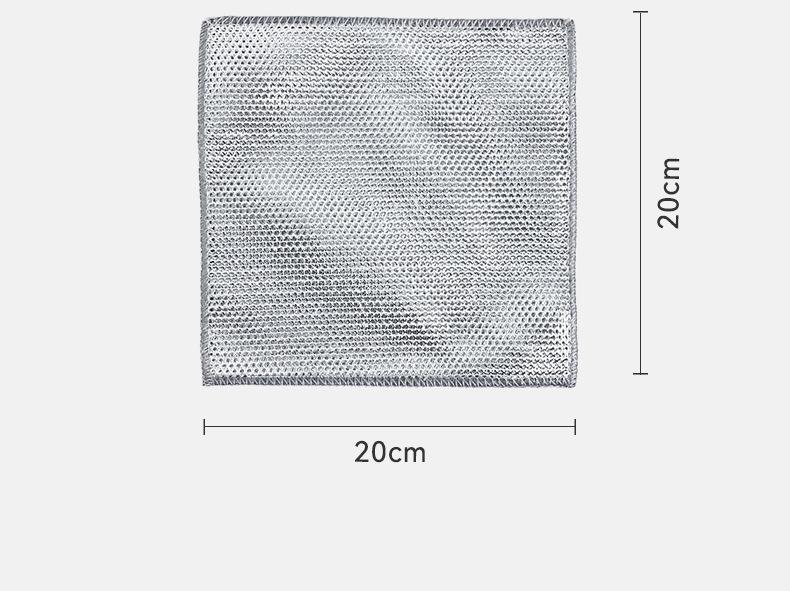 Product Introduction of Five-strip silver-threaded dishwashing cloths can replace steel wool and are less likely to shed fibers. They are multi-functional cleaning tools for washing dishes, scrubbing pots and pans, and wiping surfaces at home. 7