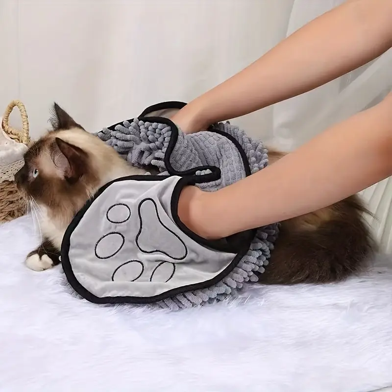 Quick-Dry Super Absorbent Pet Bath Towel For Dogs & Cats - Perfect For Grooming & Bathing! 0