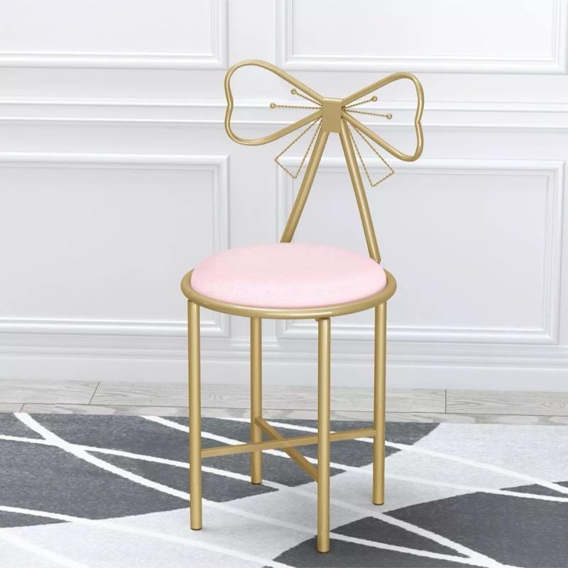 Large Velvet Chair Dressing Stool for Makeup and Vanity in Bedroom or Living Room 3