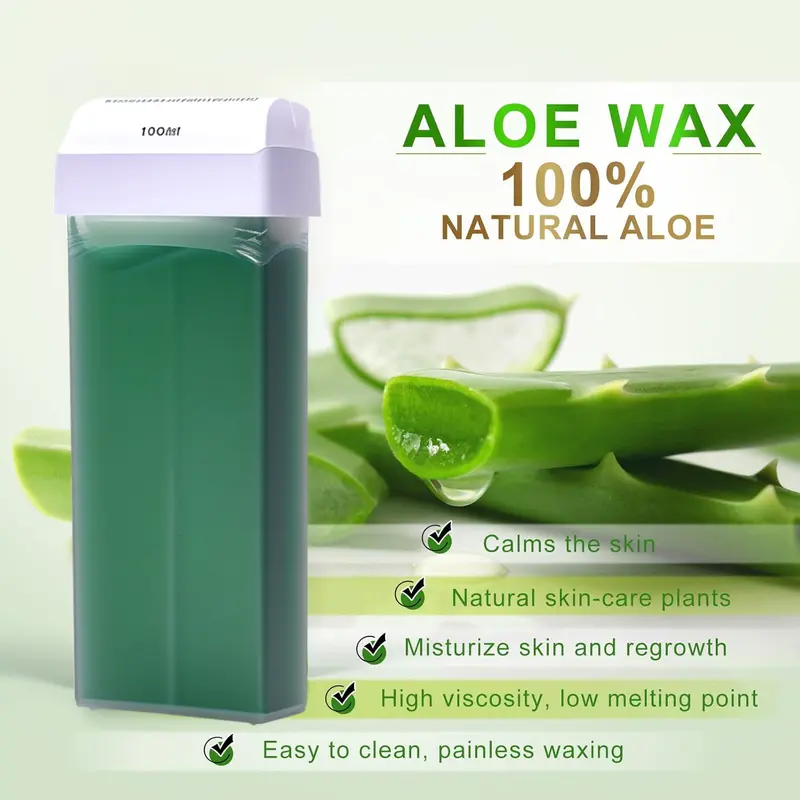 Professional Roll-On Waxing Kit for Women & Men – All-in-One Hair Removal System with Heated Wax Roller, Soft Wax Warmer for Large Body Areas, At-Home Spa Quality 4