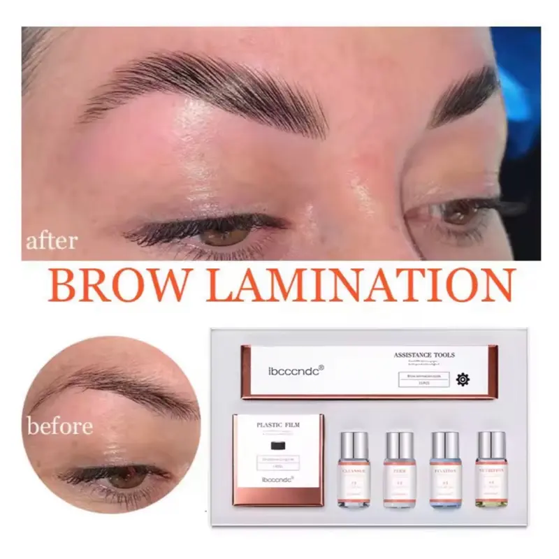 Pro Brow Lamination Kit – At-Home Lift & Set with Keratin & Cling Film 0