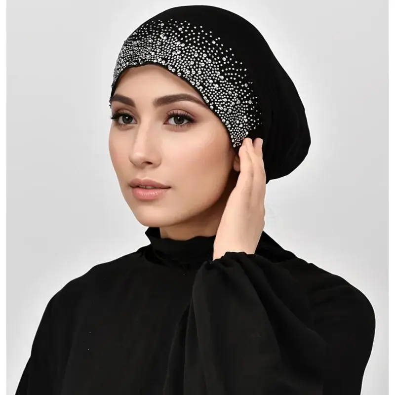 Maryam’s Essential Faux Diamond Tie Back Cap for Hijabs 1