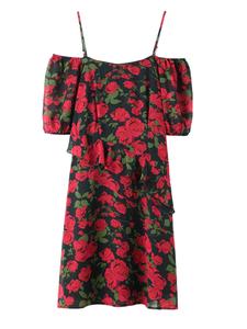 Plus-Size Printed Sleeveless Maxi Dress | Elegant Summer Casual Vacation Dress with Adjustable Straps & Versatile Styling