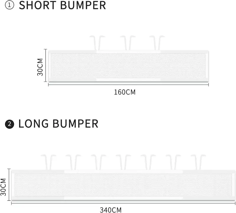 Cot Bumper 2 PCS baby Crib surrounds Breathable 3D Anti-Airflow Mesh Lining, Baby, Nursery Bedding, Mesh Liners, Cot Bumper 6